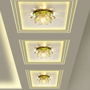Moderní Regál Crystal Stropní Světlo LED Obývací Pokoj, Vstupní hala Lotus Jídelně Ložnice Dýně Lampa přisazená