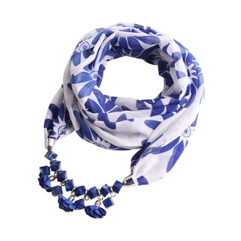 2019 Multi-styl prohlášení šperky shell a řetěz přívěsek náhrdelník šátek ženy krk, šátky fulárových femme dámy