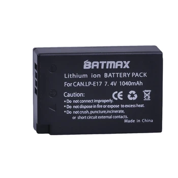 Batmax 2KS LP-E17 LPE17 LP E17 Baterie+LCD Dual USB Nabíječka pro Canon EOS T6i 750D T6s 760D 800D M3 M5 8000D Kissx8i