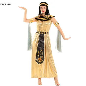 Nová Žena Kleopatra Cosplay Ženy Halloween Královna Egyptský Kostým, Karneval Purim průvod, noční Klub, Bar Roli Hrát party šaty