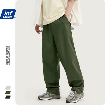INFLACE 2020 SS Kolekce Muži Ležérní Kalhoty Streetwear Loose Fit Kalhoty Pro Muže Bavlněné Kalhoty Pánské Prodyšné Kalhoty 3060S20