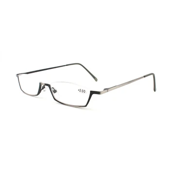 Zilead Půl Rám ze Slitiny Brýle na Čtení Mužů A Muži Jasné, Čočky, Lupa Brýle Optické Presbyopickém Podívaná+1.0+4.0