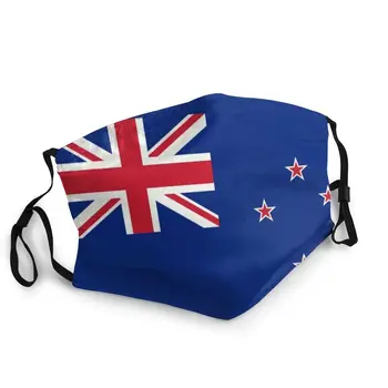 Nový Zéland Vlajka Non-Na Jedno Použití Úst Maska Na Obličej Unisex Dospělé Prachu Maska Ochranné Víko Respirátor Utlumit