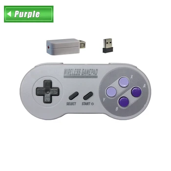 2020 Bezdrátové Gamepady 2.4 GHZ Joypad Joystick Controller pro SNES Super Nintendo Classic MINI Konzole dálkové Příslušenství