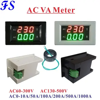 YB4835VA AC Voltmetr Ampérmetr AC 60-300V 130-500V Napětí Aktuální Metr AC 10A, 50A, 100A, 200A 500A 1000A AC Volt Ampér Metr
