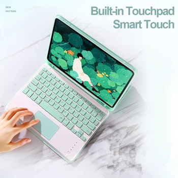 Touchpad Keyboard Case pro iPad Pro 11 2020 Vzduchu 3 10.5 Pro 10.5 7. 10.2 9.7 2018 Kryt W držák Tužky, funda touchpad Klávesnice