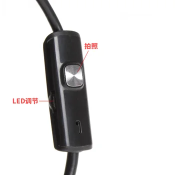 Android, 5.5 mm, Vodotěsné Endoskop HD Průmyslové Potrubní Inspekční Kamera Trubice Kabel Mini Měkký Drát Camara Endoscopio