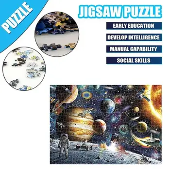 1000 Kusů pro Dospělé DIY Puzzle Cestovatel Prostoru Dítě Dospělý Vzdělávací Hračky Puzzle Vlastní Hračku N8S6