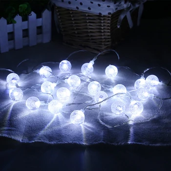 Baterie Ovládané LED Girlanda Vánoční Světla, Dekorace Pro Svatební Osvětlení Holiday Party Ložnice Míč String Světla Venkovní