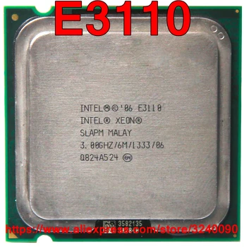 Původní CPU Intel XEON E3110 3.00 GHz/6M/1333MHz, Dual-Core Socket 775 doprava zdarma rychlou loď rovná E8400