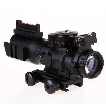 Acog 4 x 32 Acog Puškohled 20 mm Rybinu Reflexní Optika Působnosti Taktický Pohled Pro Loveckou Zbraň Puška Airsoft Sniper Lupa