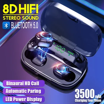 S11 TWS Bezdrátová Bluetooth Sluchátka Sport Gaming headset 3500mAh Sluchátka Případě LED-Zobrazit Bezdrátové Sluchátka redukce šumu