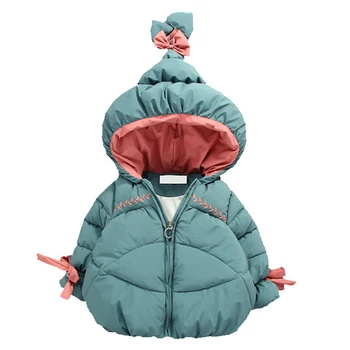 2020 zimní bunda parka pro holky kabáty zimní kombinézy pro děti oblečení čarodějnický klobouk bavlna polstrované oblečení batole oblečení
