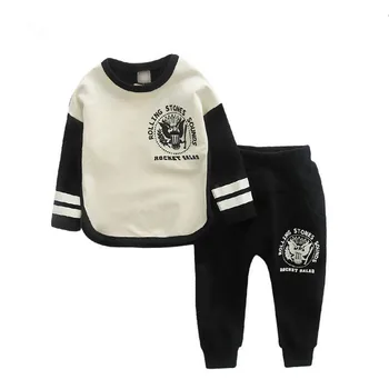 2019 Baby Boy Oblečení zimní Cartoon Boy Oblečení Nastavit Dlouhé rukávy Volný čas chlapci t košile+ Kalhoty 2ks dětské oblečení set