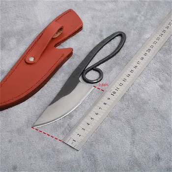 DEHONG 440C pružinové oceli satin rovný nůž, ostrý lovecký nůž, taktický nůž pro přežití, Čínské sbírky nůž