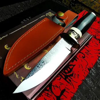PEGASŮ Japonsko dovoz DC53 oceli venkovní lovecký nůž vakuové kování ostré taktické rovný nůž jungle sebeobrana nástroj