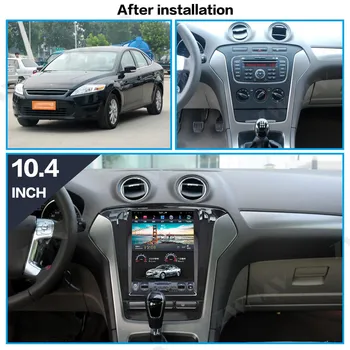 Carplay DSP Android 9 PX6 Pro Ford Mondeo MK4 rok 2011 -2013 Vertikální Tesla Rádio Obrazovky Auto Multimediální Přehrávač, Stereo GPS Navigace
