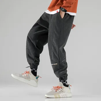 2020 KOTNÍK-DÉLKA Tepláků Streetwear Jaro, Podzim Hip Hop Harém Kalhoty Pánské Ležérní Korean Oversize 5XL 6XL Běžců Trouers