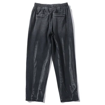 Hip Hop Kalhoty Pánské Módní Streetwear Volné Nohy Ústa Design Džíny Harajuku Nadrozměrných Běžce Pánské Kalhoty
