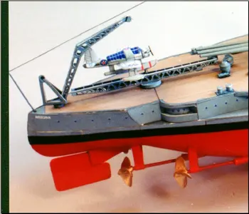 DIY Papírový Model 1:250 USS Arizona Bitevní loď Japonského Císařského Námořnictva Vystřihovánky Sestavit 3D Puzzle Model Stavebnice Hračky pro Děti