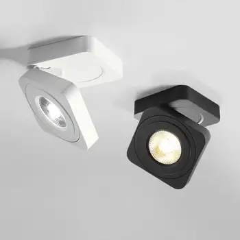 Ultra-Tenký Čtvercový Skládací Rotující LED Downlighty 5W, 7W 10W COB LED Stropní bodová Světla AC220V LED Stropní Lampy, Vnitřní Osvětlení