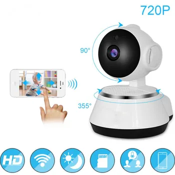 720P WiFi IP Kamery, Baby Monitor Přenosný HD Bezdrátové Inteligentní Dítě Kamery, Audio Video Záznam Dohled Domů Bezpečnostní Kamera D