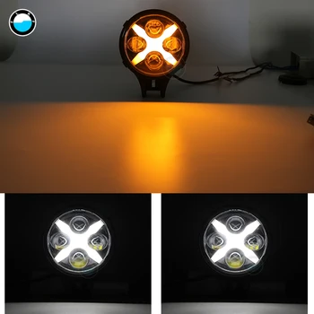 2 ks 6 palcový Kolo Led Pomocné Světlo 60w Auto LED Reflektor s X Angel Eyes DRL Řízení pro Off Road 4X4 Vozidlo Nákladní automobily.