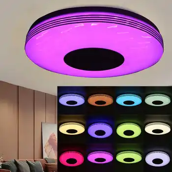 200W Moderní RGB LED Stropní Světlo, Osvětlení Domácnosti bluetooth Hudební Světlo Ložnice WiFi APP Dálkové Ovládání Inteligentní Stropní Svítidlo