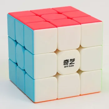 Qiyi bojovník s Magic Cube Barevné stickerless rychlost antistresová kostka 3x3x3 Učení A Vzdělávací Puzzle Kostky Hračky