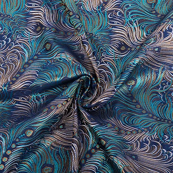 Nové příjezdu brokát tři barevné páv tkaniny pro patchwork cítil tkáně telas šaty prostěradlo dětí hadříkem 100x75cm