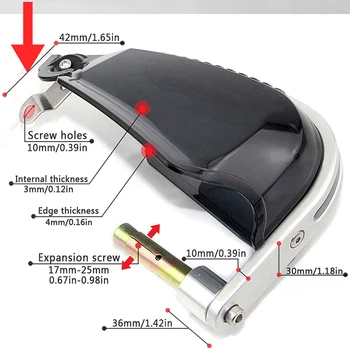 Motocykl Straně Stráž LED Předpažbí Protector přední Sklo Pro SUZUKI Burgman 400 Drz 400 Gsxr 600 K8 Burgman 650 Dl650 Vstrom