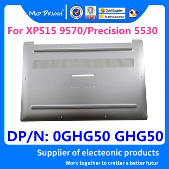 MAD DRAGON Značka Notebooku NOVÉ stříbrné bílé Spodní Základna Spodní Kryt pro Dell XPS 15 9570 / Precision 5530 M5530 DAM00 0GHG50 GHG50