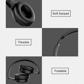 H1 Pro Sluchátka Bluetooth Sluchátka Bezdrátová Sluchátka Stereo Skládací Sportovní Sluchátka Mikrofon Sluchátka Precházíte MP3 Přehrávač