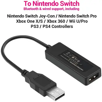 Rocketek Bluetooth Přijímač Bezdrátový Ovladač Adaptér pro Nintendo Spínače Konzole Konvertor pro PS3 PS4 Xbox One X/S Wii U/Pro