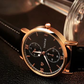 2020 Yazole Svítící Pánské Hodinky Muž Dobu Luxusní Top Značky Obchod Mužské Hodiny náramkové hodinky pro Volný čas Kůže Quartz Hodinky Relogios