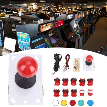 Arcade Herní Stroj DIY Kit Části Tlačítka a Joystick a USB Encoder Board Žádné Zpoždění herní ovladač