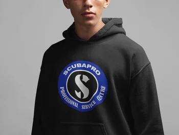 Scubapro Potápěčská Zařízení Logo Pánské Suchá Směs Mikina s Kapucí S-2XL zimní letní srst streetwear tělocvičně jogger mikiny