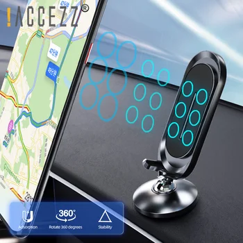 !ACCEZZ Silný Magnetický Auto Telefon Držák Super Magnet na Mobil, Stojan Pro iPhone Xiaomi Huawei Univerzální v Autě GPS Držák