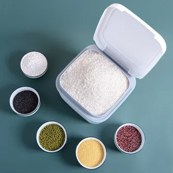 5KG Uzavřené Rýže Vědro Úložný Box Kuchyň Domácnost Hmyzu-Důkaz Obilovin Dávkovač Pet Potravin Kontejner