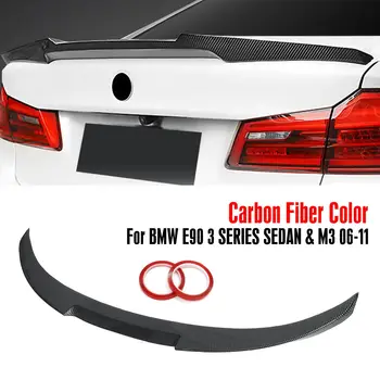 Zadní Kufr Matný /Lesklý Černá/carbon fiber Barva Lesklý Malované Air Splitter Spoiler Pro BMW E90 ŘADY 3 SEDAN a M3 2008-2012