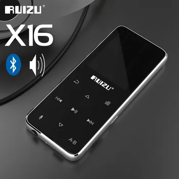 Bluetooth MP3 Přehrávač RUIZU X16 8G Flac Hudební Přehrávač S Vestavěný Reproduktor Podpora FM Rádio Nahrávání Videa, E-Knihy Krokoměr