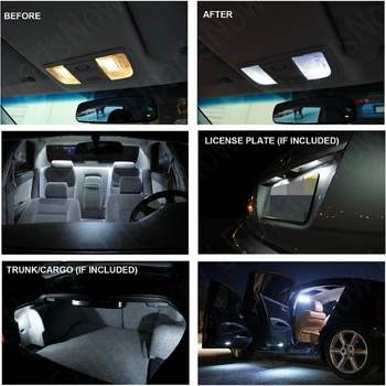 19x LED osvětlení interiéru kompletní sada Pro Audi A6 C7/4G Avant světlo pro čtení zadní světla bez chyb