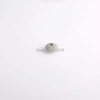 Velkoobchod Korálky!Hot prodej Kolo, Starožitné Stříbrné Slitiny Distanční Korálky Šperky Tvorby Zásob 11x6mm,20ks,YTC0083