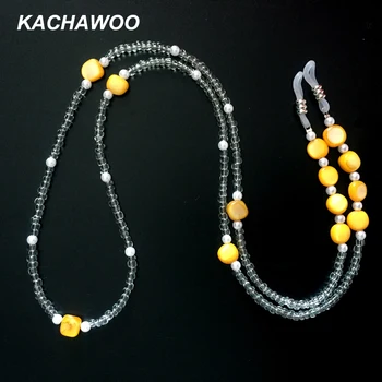 Kachawoo pearl korálek řetězce brýle krku kabel pro ženy módní doplňky pro dámy, sluneční brýle, řetěz, držák