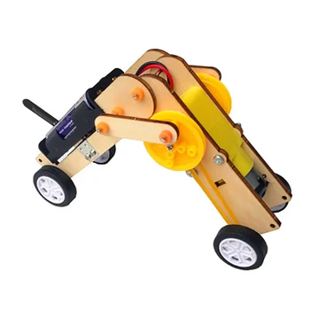 Model Budovy Hračky Pro Děti Chlapci Motoru Dřevěné Auto Hračka Worm Základní Škola Technologie Malé Vynález DIY Děti, Hračky, Koleje