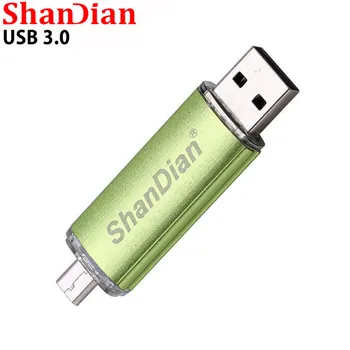 SHANDIAN Skutečné kapacity USB 3.0 Chytrý telefon OTG USB Flash Micro Flash Disk Chytrý Telefon U Disk 4GB 8GB 16GB 32GB 64GB