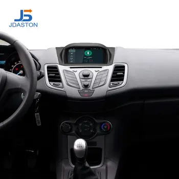 JDASTON Android 10.0 Auto DVD Přehrávač Pro Ford Fiesta 2013 2016 WIFI, GPS Navigace 1 Din autorádio Stereo Multimediální