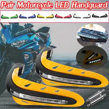 Motocykl Handguard Protector s LED směrová Světla pro 22mm Řídítka pro Honda pro Yamaha pro Suzuki Univerzální