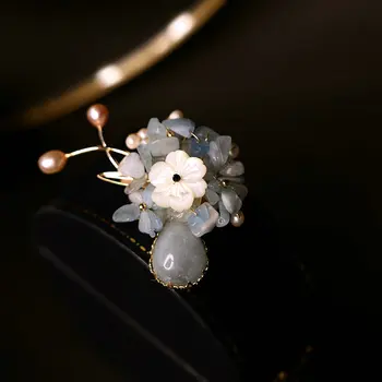 SINZRY etnické ručně vyráběné přírodní sladkovodní pearl brože vintage šaty osobnosti elegantní dáma šperky příslušenství