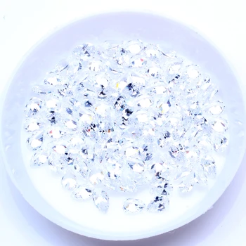 Kapky vody Bílé Mnozí Velikost Zirkony Kámen Stroj Cut Crystal Lesklé Kamínky Pro Výrobu Šperků DIY Dekorace